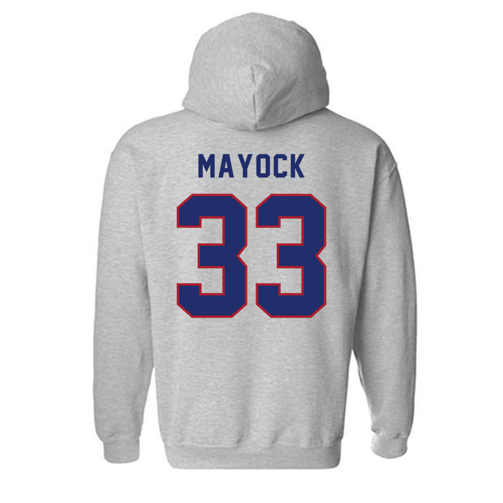 American - NCAA Men's Basketball : Matt Mayock - Classic Shersey Hooded Sweatshirt-1