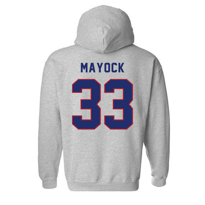 American - NCAA Men's Basketball : Matt Mayock - Classic Shersey Hooded Sweatshirt-1