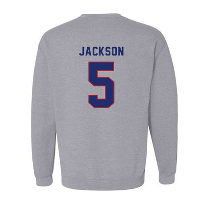 American - NCAA Women's Lacrosse : Finley Jackson - Classic Shersey Crewneck Sweatshirt-1