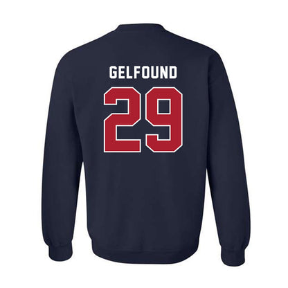 American - NCAA Women's Lacrosse : Amanda Gelfound - Crewneck Sweatshirt-1