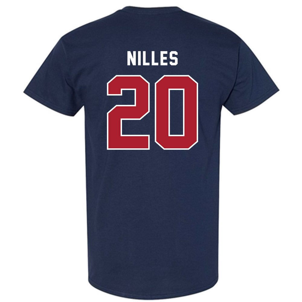 American - NCAA Women's Lacrosse : Alyssa Nilles - T-Shirt-1