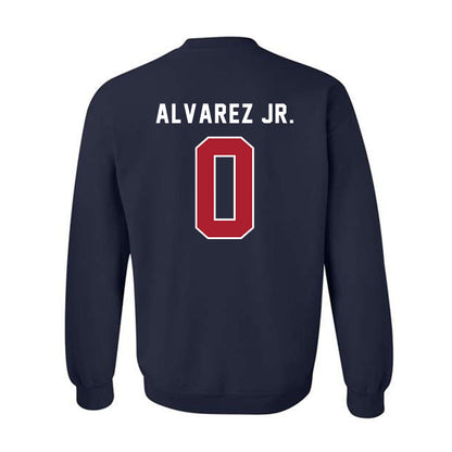 American - NCAA Men's Soccer : Juan Carlos Alvarez Jr. - Crewneck Sweatshirt-1