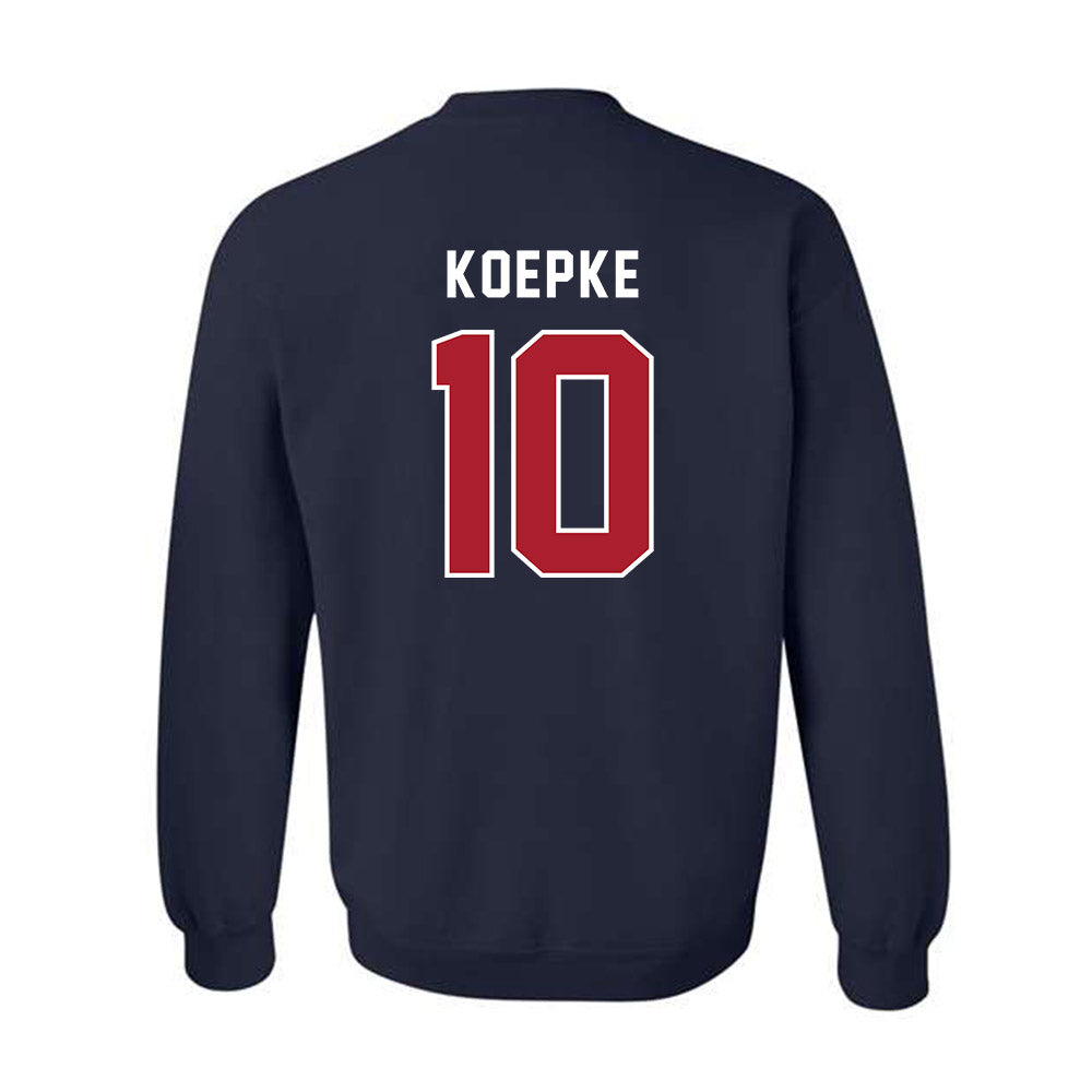 American - NCAA Women's Basketball : Grace Koepke - Crewneck Sweatshirt-1