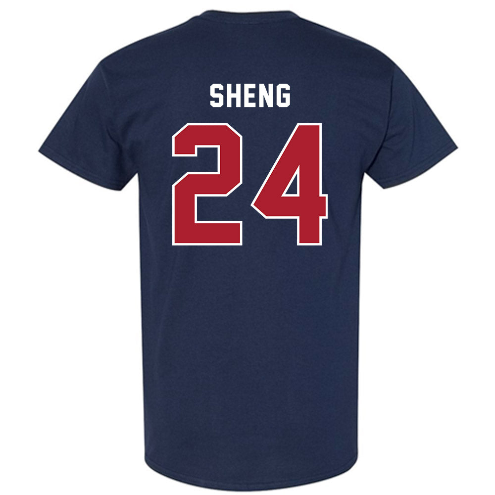 American - NCAA Women's Basketball : Vienn Sheng - T-Shirt-1