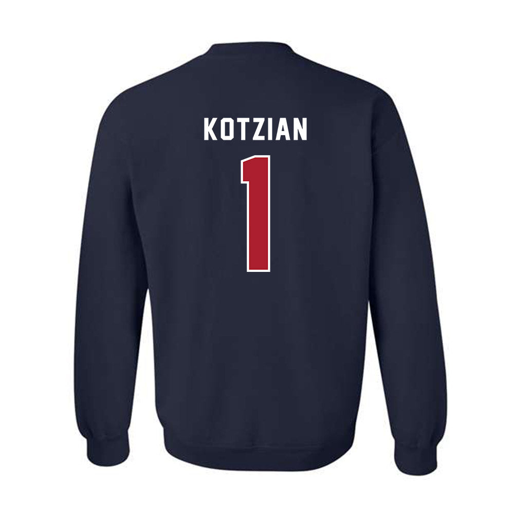 American - NCAA Women's Lacrosse : Adria Kotzian - Crewneck Sweatshirt-1