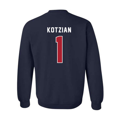 American - NCAA Women's Lacrosse : Adria Kotzian - Crewneck Sweatshirt-1