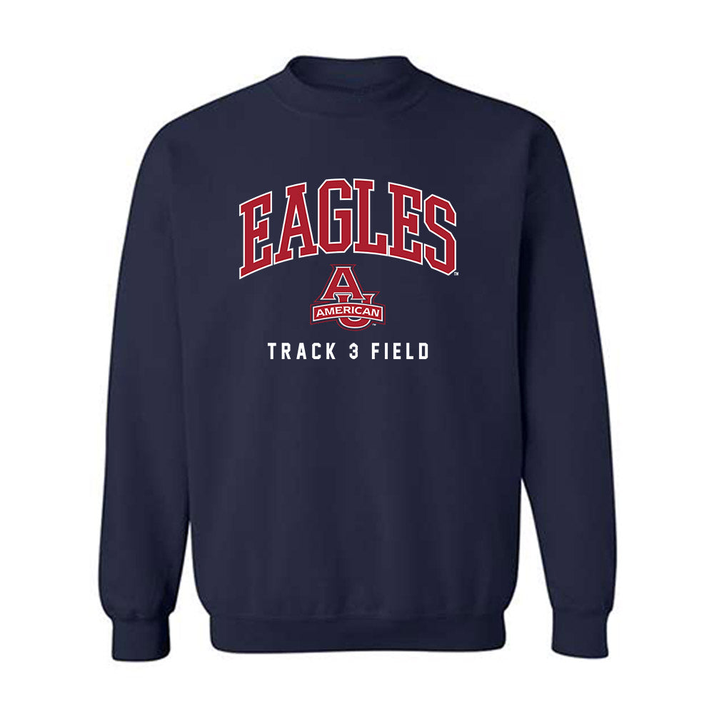 American - NCAA Men's Track & Field : Emilio Hooper-Erades - Crewneck Sweatshirt-0