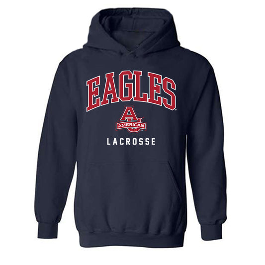 American - NCAA Women's Lacrosse : Samantha Buonaccorsi - Hooded Sweatshirt-0