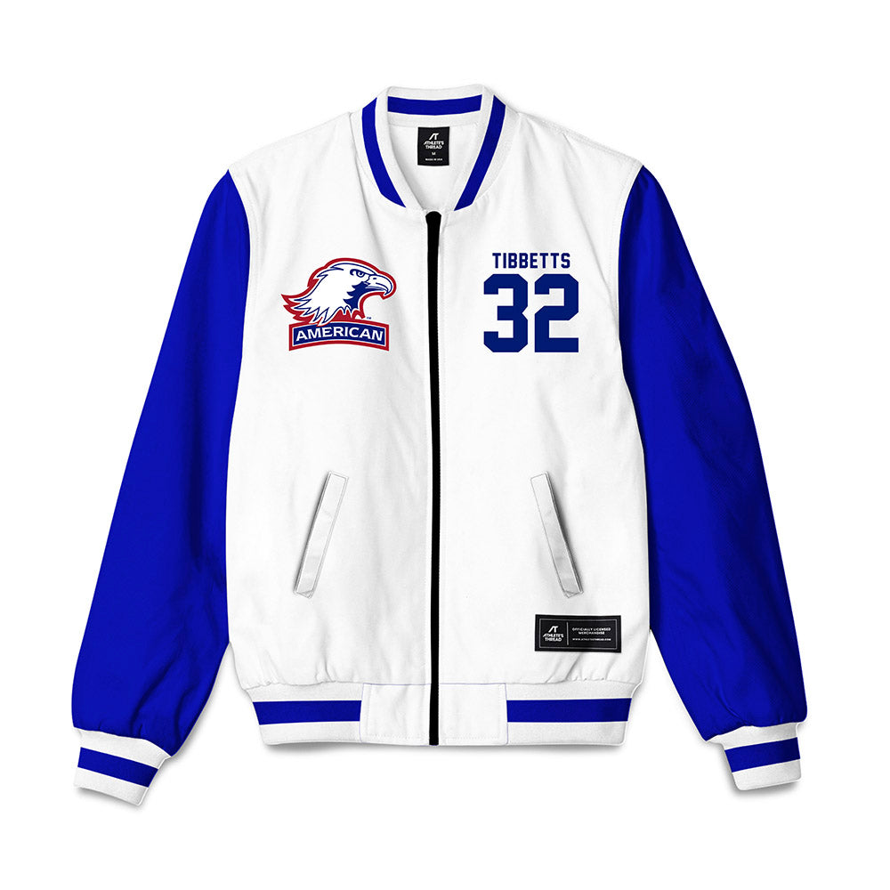 American - NCAA Men's Soccer : Matthew Tibbetts - Bomber Jacket-0