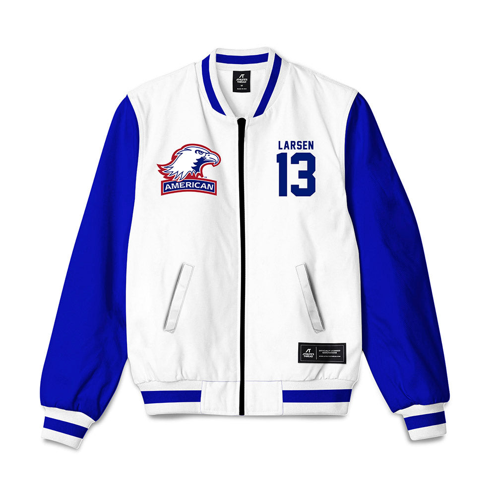 American - NCAA Women's Lacrosse : Carly Larsen - Bomber Jacket-0