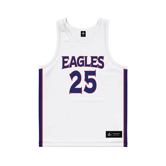 American - NCAA Men's Basketball : Eric Michaels - White Basketball Jersey-0