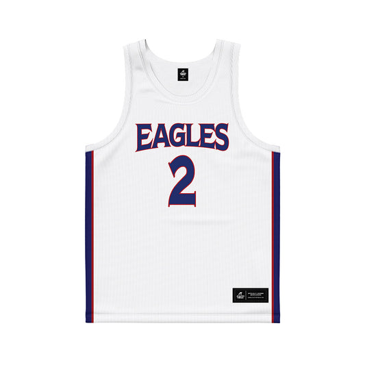 American - NCAA Men's Basketball : Madden Collins - White Basketball Jersey-0