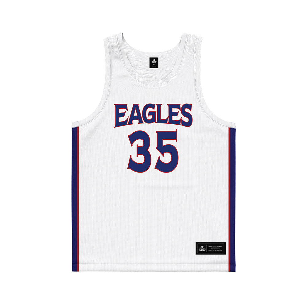 American - NCAA Men's Basketball : Chris Eagan - White Basketball Jersey-0