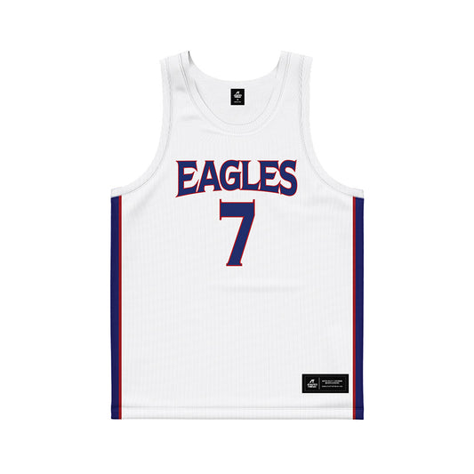 American - NCAA Men's Basketball : Wyatt Nausadis - White Basketball Jersey-0