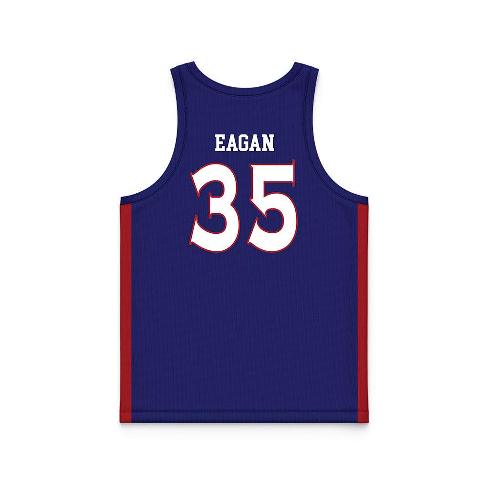 American - NCAA Men's Basketball : Chris Eagan - Blue Basketball Jersey-1