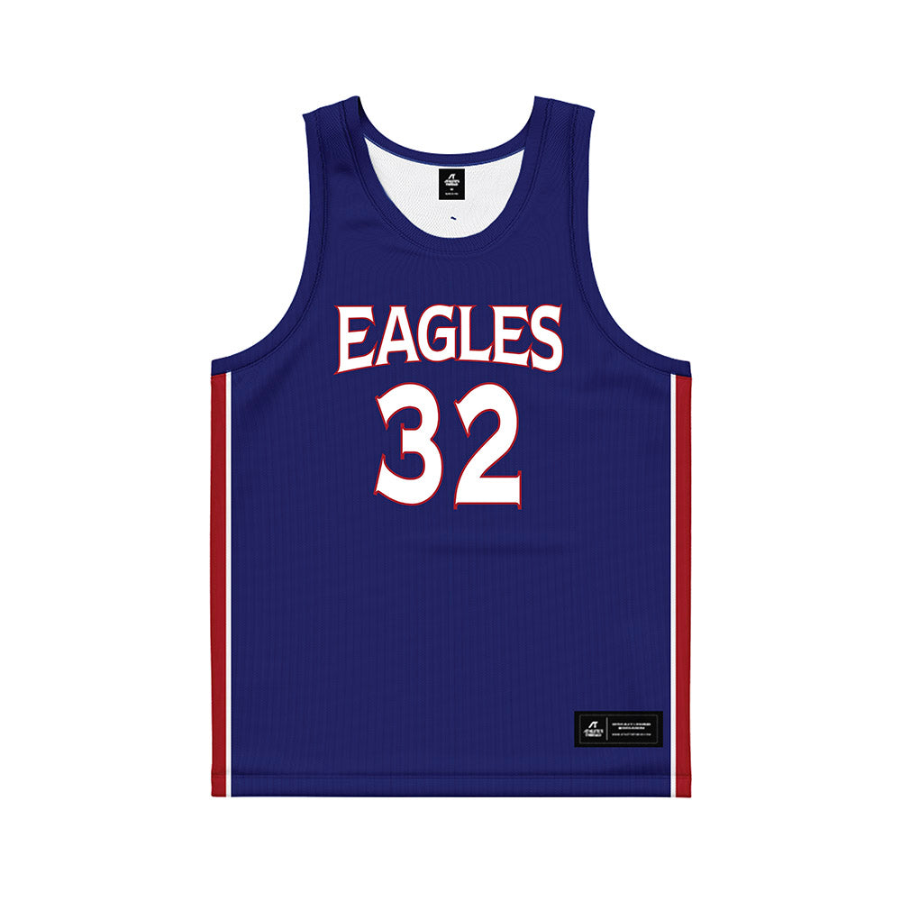 American - NCAA Men's Basketball : Julen Iturbe - Blue Basketball Jersey-0
