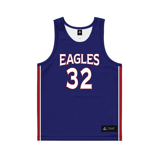 American - NCAA Men's Basketball : Julen Iturbe - Blue Basketball Jersey-0