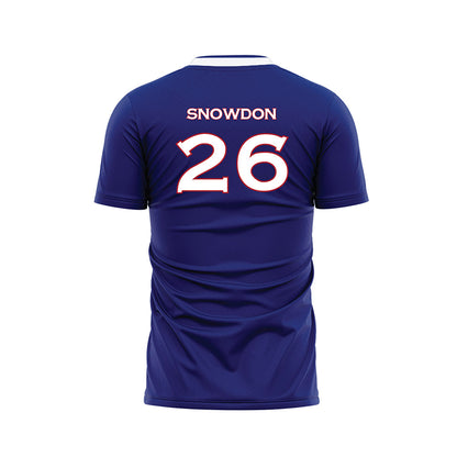 American - NCAA Men's Soccer : Oliver Snowdon - Purple Soccer Jersey-1