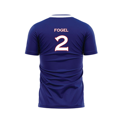 American - NCAA Men's Soccer : Jonah Fogel - Purple Soccer Jersey-1