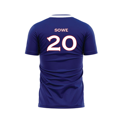 American - NCAA Men's Soccer : Mustapha Sowe - Purple Soccer Jersey-1