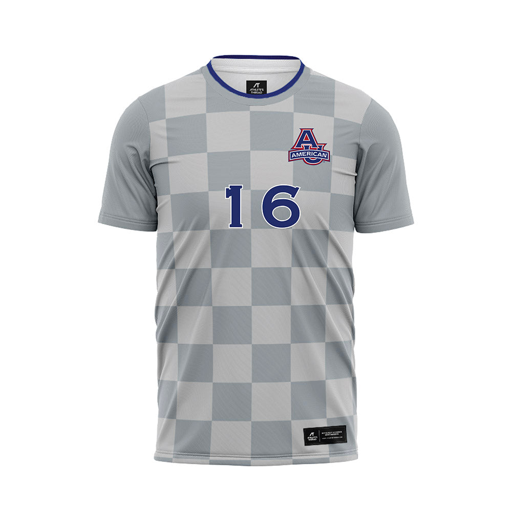 American - NCAA Men's Soccer : Sebastian Garces - Soccer Jersey-0