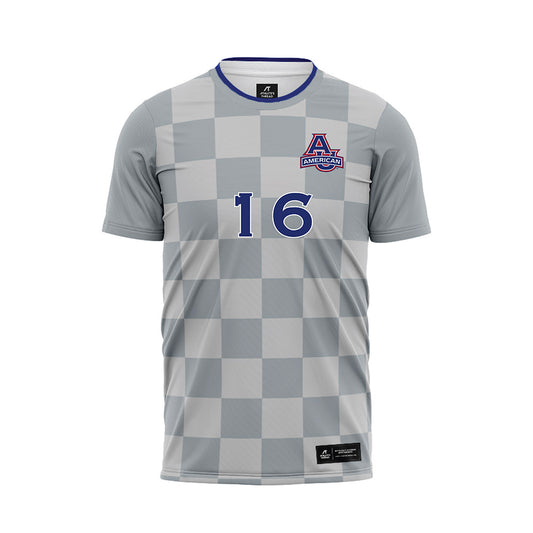 American - NCAA Men's Soccer : Sebastian Garces - Soccer Jersey-0