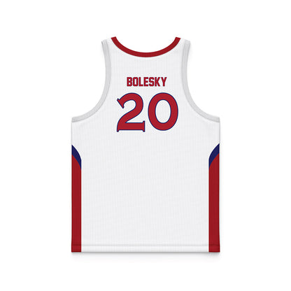 American - NCAA Women's Basketball : Mary Bolesky - White Basketball Jersey-1