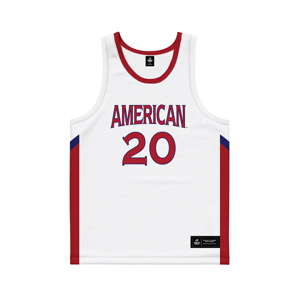 American - NCAA Women's Basketball : Mary Bolesky - White Basketball Jersey-0