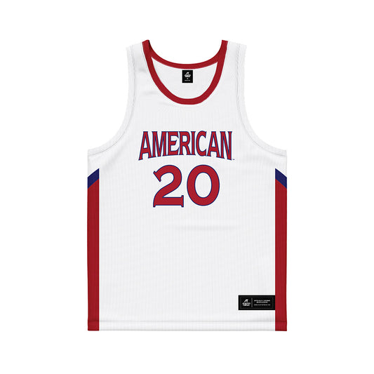American - NCAA Women's Basketball : Mary Bolesky - White Basketball Jersey-0