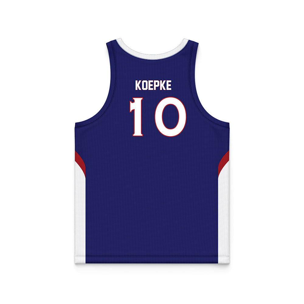 American - NCAA Women's Basketball : Grace Koepke - Basketball Jersey-1