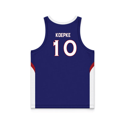 American - NCAA Women's Basketball : Grace Koepke - Basketball Jersey-1