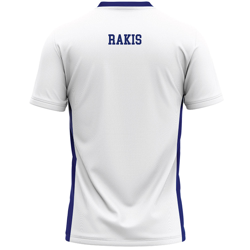 American - NCAA Women's Lacrosse : Lexi Rakis - White Lacrosse Jersey -1