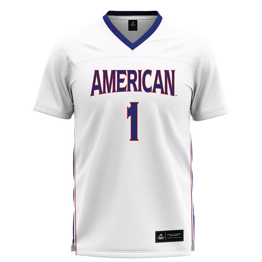 American - NCAA Women's Lacrosse : Adria Kotzian - White Lacrosse Jersey -0
