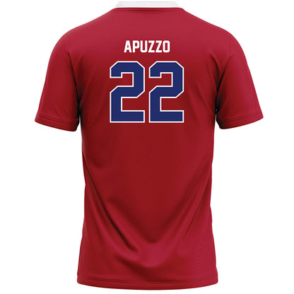 American - NCAA Women's Lacrosse : Alyssa Apuzzo - Red Lacrosse Jersey -1