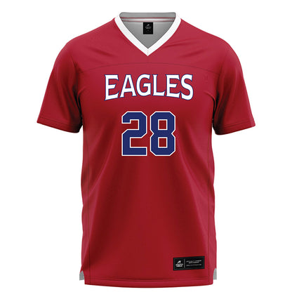 American - NCAA Women's Lacrosse : Samantha Buonaccorsi - Red Lacrosse Jersey -0