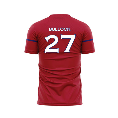American - NCAA Women's Soccer : Lauren Bullock - Red Soccer Jersey-1