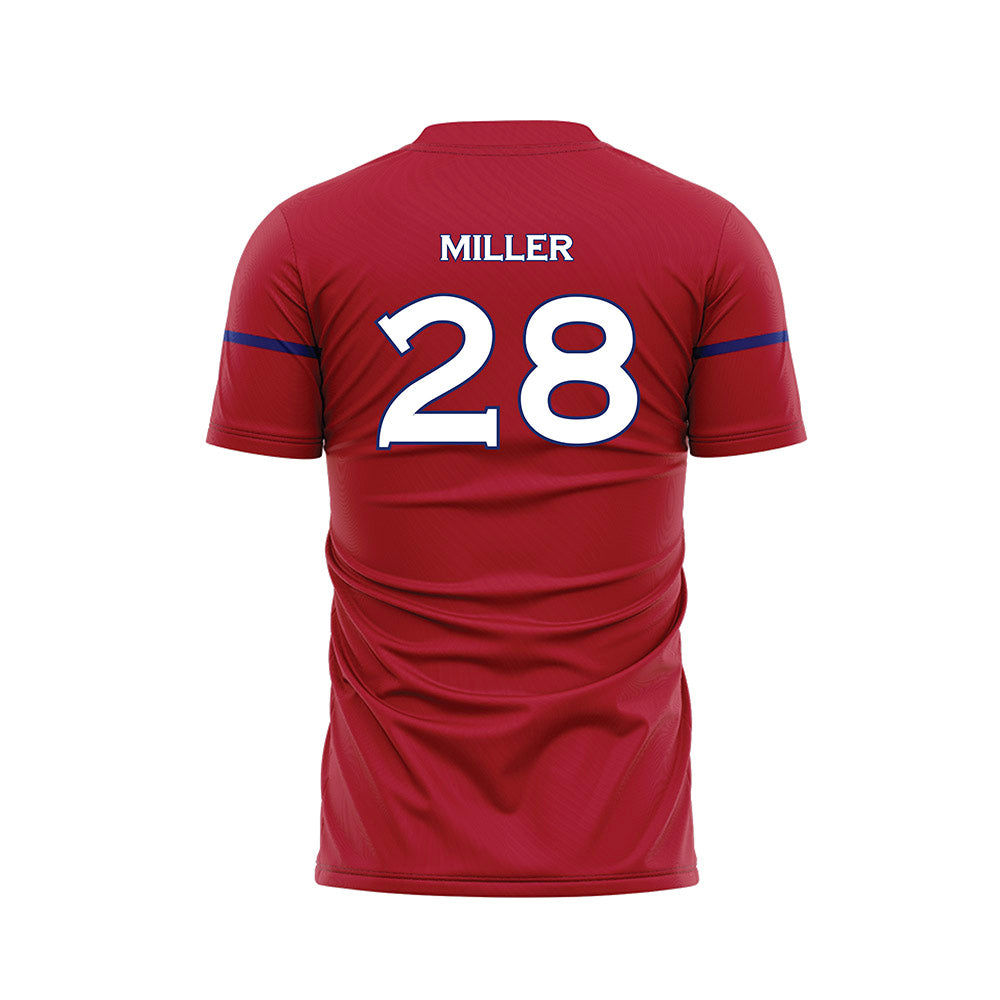 American - NCAA Women's Soccer : Isabella Miller - Red Soccer Jersey-1