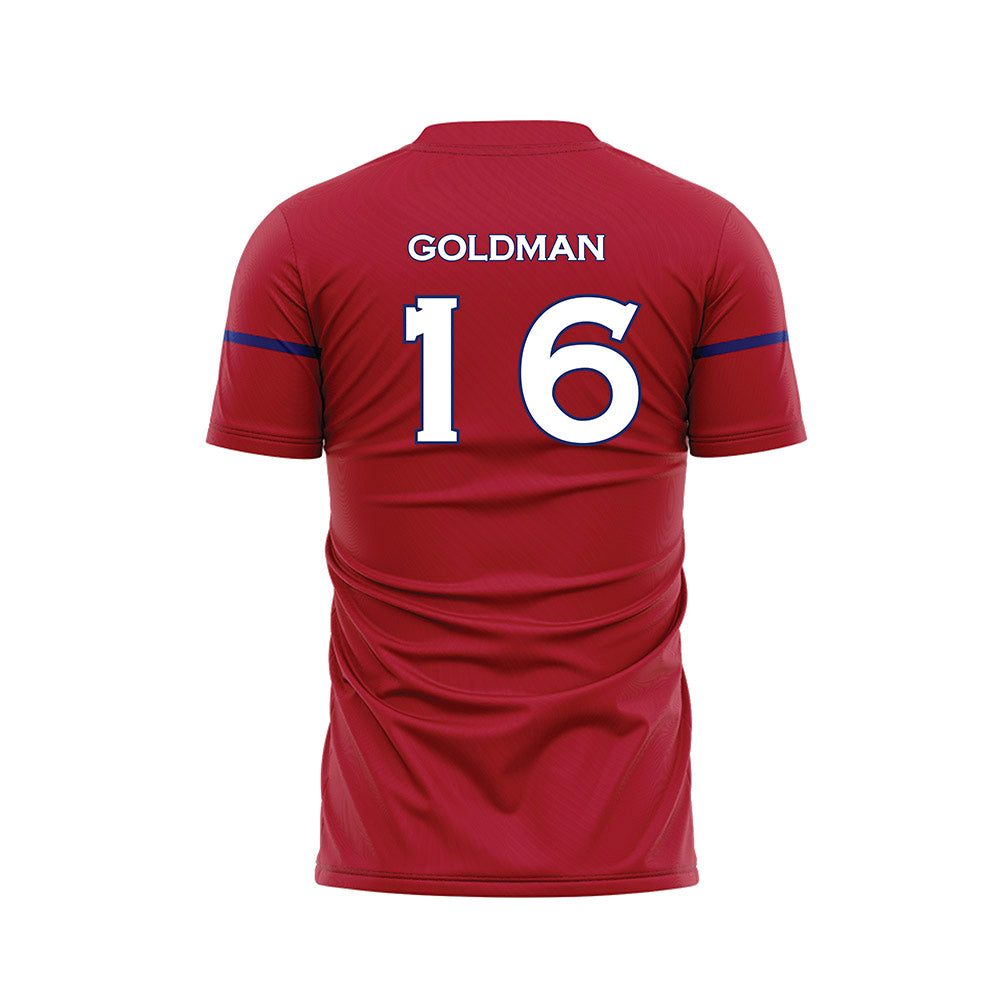 American - NCAA Women's Soccer : Nariah Goldman - Red Soccer Jersey-1
