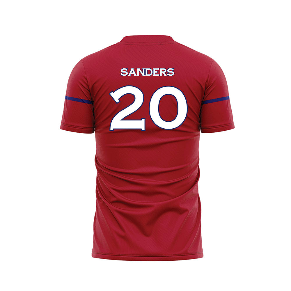 American - NCAA Women's Soccer : Lauren Sanders - Red Soccer Jersey-1