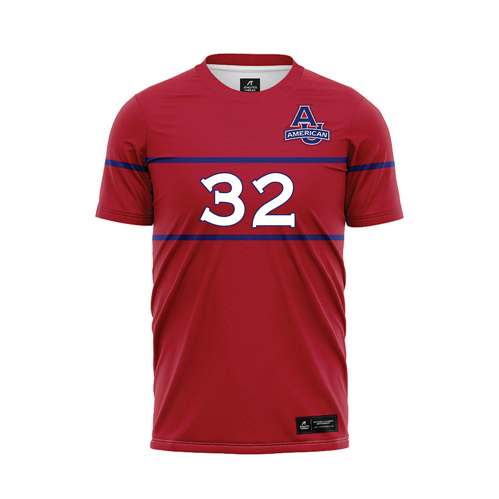 American - NCAA Women's Soccer : Addison Roemer - Red Soccer Jersey-0