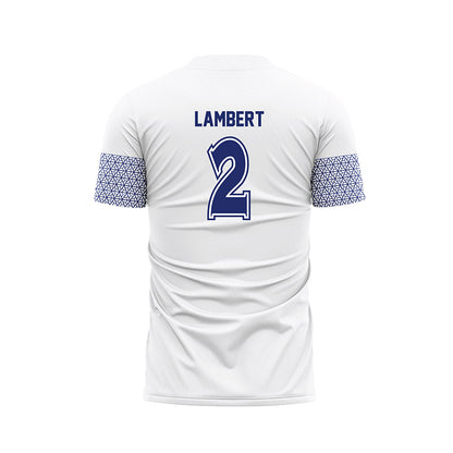 American - NCAA Women's Soccer : Morissa Lambert - White Soccer Jersey-1