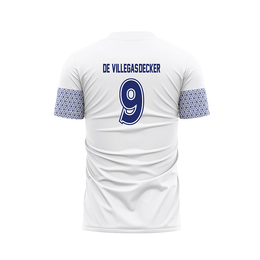 American - NCAA Women's Soccer : Mia De Villegas-Decker - White Soccer Jersey-1