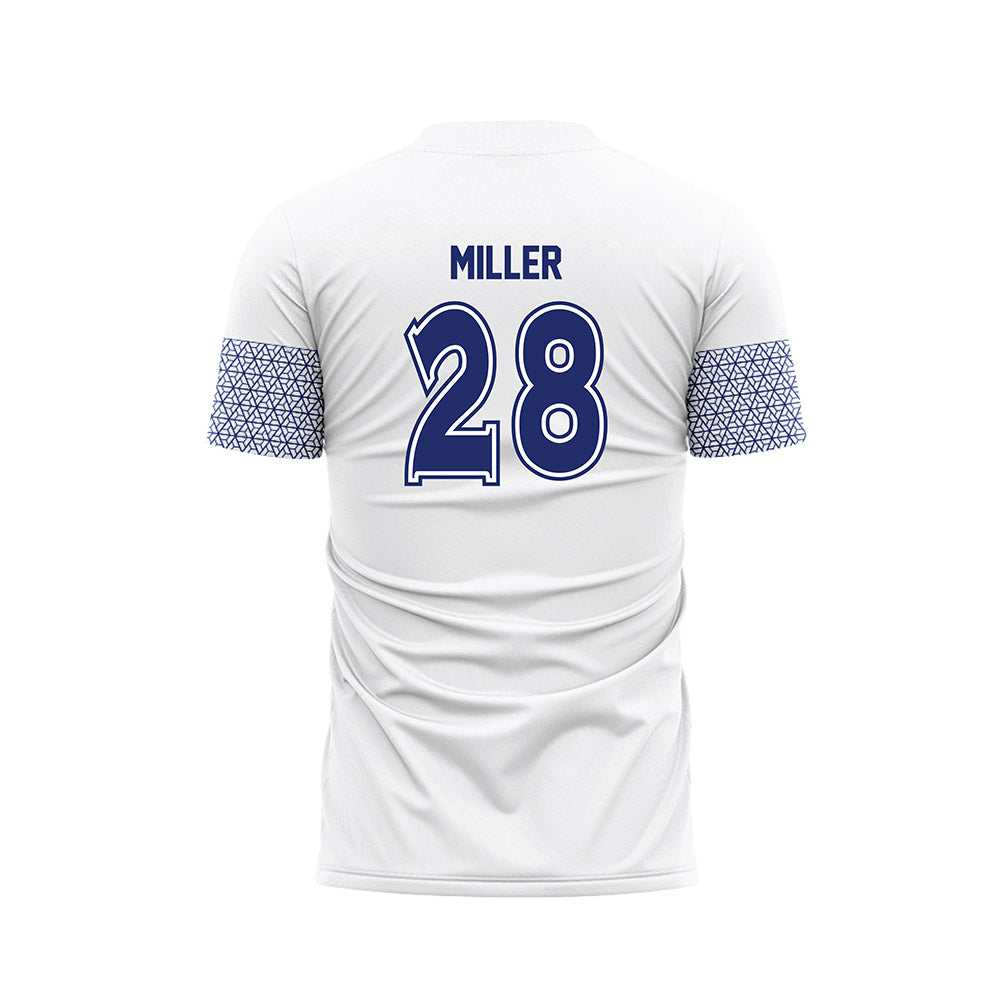 American - NCAA Women's Soccer : Isabella Miller - White Soccer Jersey-1