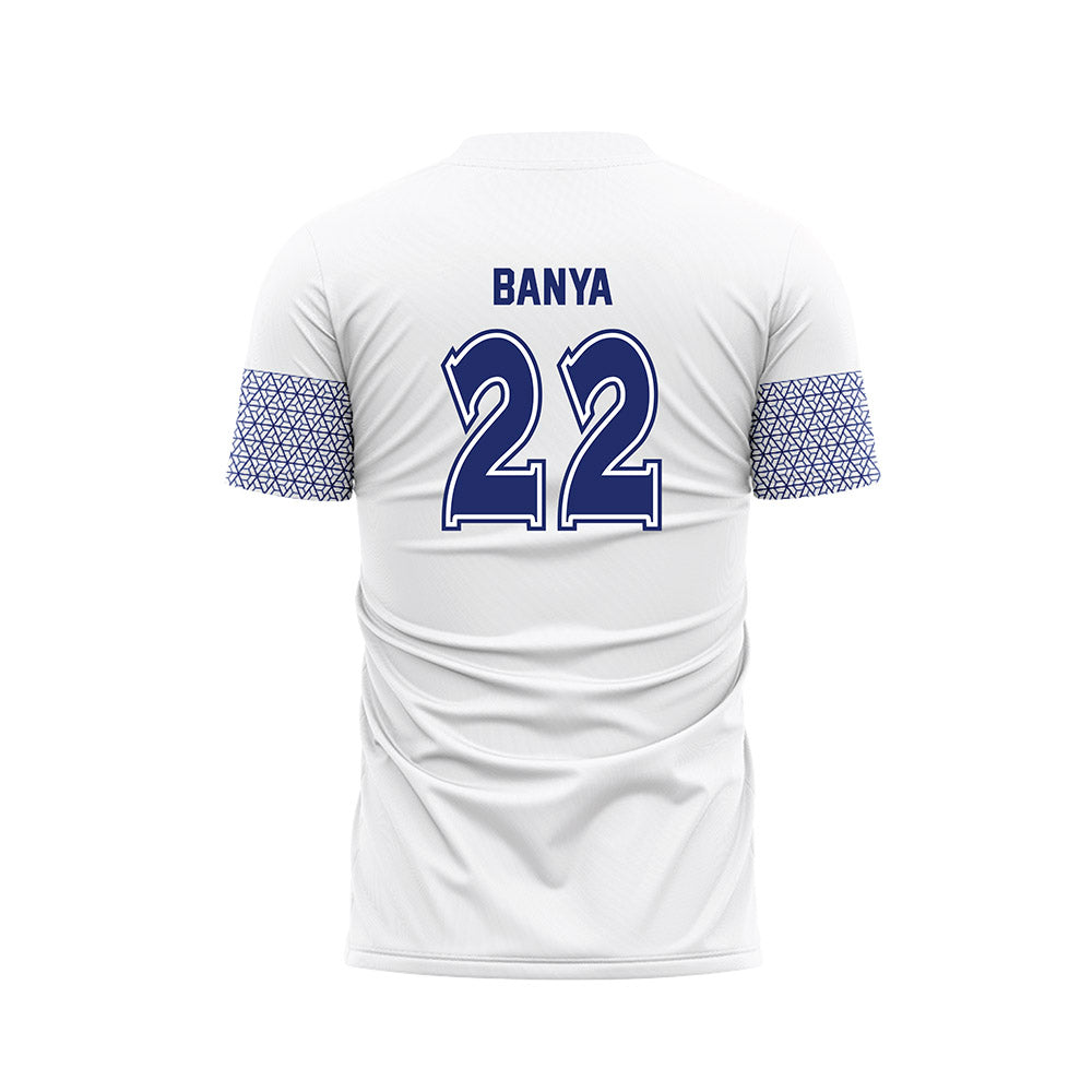 American - NCAA Women's Soccer : Sanai Banya - White Soccer Jersey-1