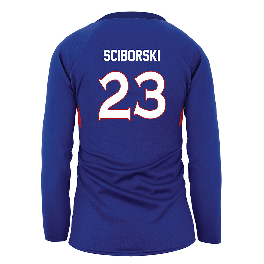 American - NCAA Women's Volleyball : Carly Sciborski - Volleyball Jersey-1