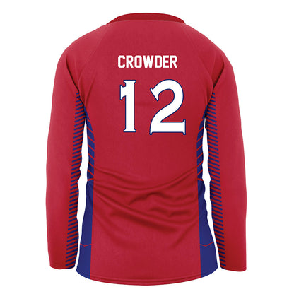 American - NCAA Women's Volleyball : Monyay Crowder - Red Volleyball Jersey-1