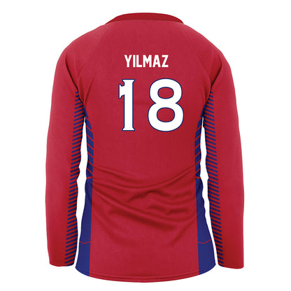 American - NCAA Women's Volleyball : Zeynep Yilmaz - Red Volleyball Jersey-1
