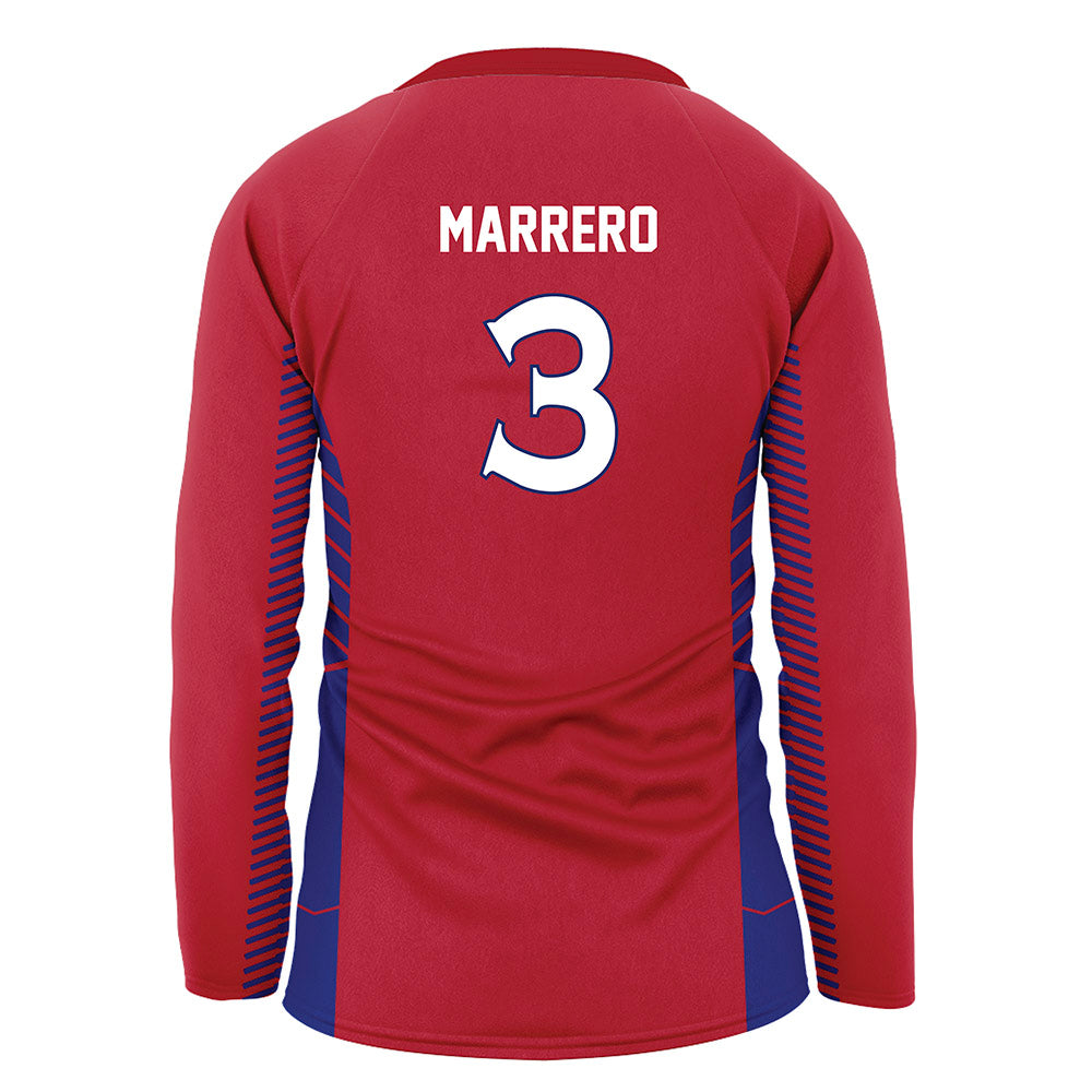 American - NCAA Women's Volleyball : Isabella Marrero - Red Volleyball Jersey-1