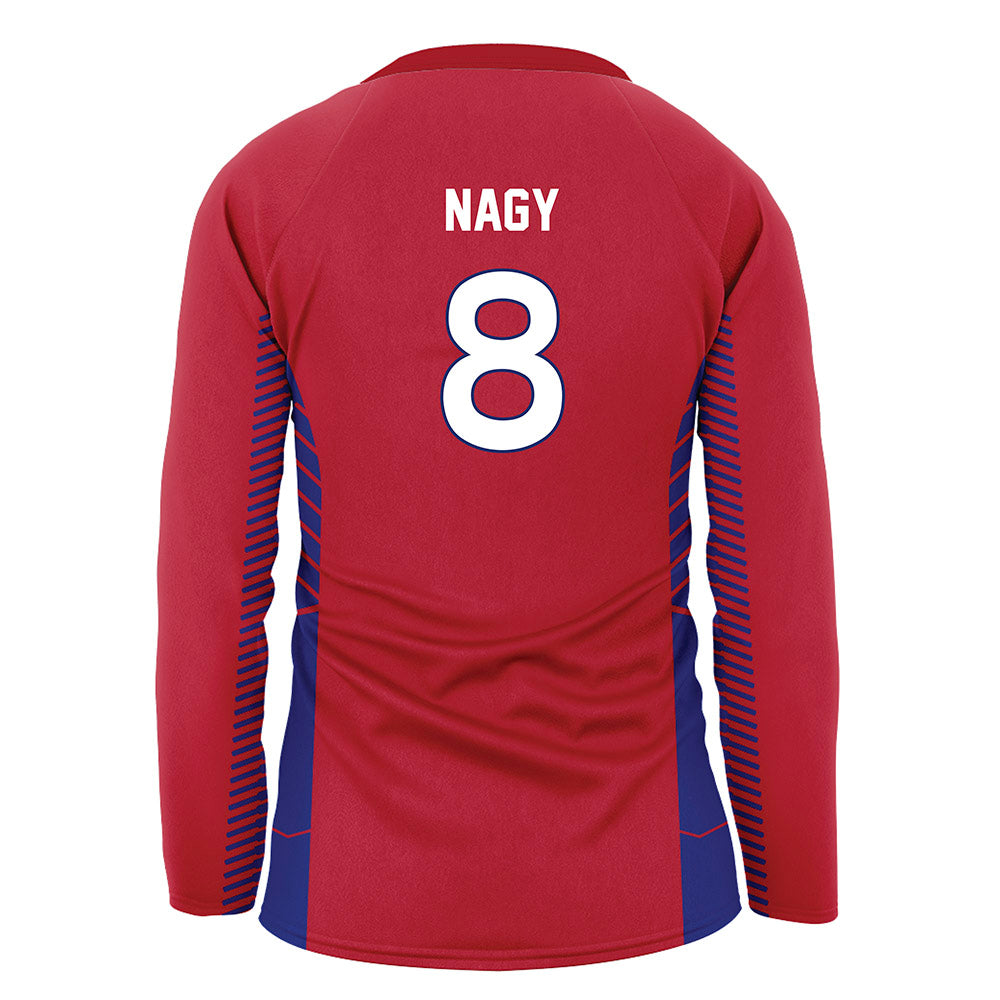 American - NCAA Women's Volleyball : Sophia Nagy - Red Volleyball Jersey-1