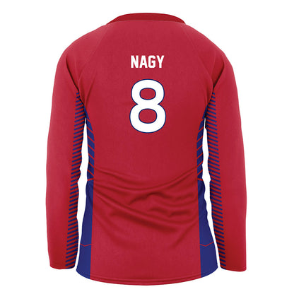 American - NCAA Women's Volleyball : Sophia Nagy - Red Volleyball Jersey-1